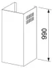 Franke CH 990XS, Verlängerungsrohr für Dunstabzugshaube, Produktbild-Vorschau 2