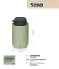 Kela KL-23982 Sana keramický 145 cm 300 ml zelená Náhľad obrázku produktu 1