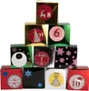 A pyramid of small, decorative boxes, likely for an advent calendar, against a white background. Produktbild-Vorschau