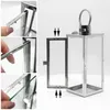 Dekovita, Laterne Edelstahl Silber 12x12x30cm Produktbild-Vorschau 5
