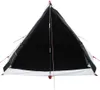 vidaXL Tente de camping cunéiforme 2 personnes blanche Voir les images du produit 4