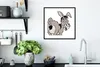 MuchoWow® Gerahmtes Poster Cartoon-Illustration eines Esels Produktbild-Vorschau 4