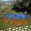 Piscine Ovale Acier Imitation Bois Piscine Ovale Acier Voir les images du produit 1