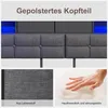 UnboxG Polsterbett 140x200 cm Grau, Doppelbett aus Produktbild-Vorschau 11