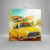 Bild auf Leinwand - Leinwandbild - Auto Strand Reise Sommer Produktbild-Vorschau 3