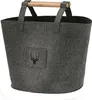 Filztaschen 3er Set Hirschkopf S/M/L dunkelgrau Hirschmotiv Produktbild-Vorschau 4