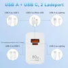 80W SUPERCHARGE Ladegerät, USB C Ladegerät, USB Produktbild-Vorschau 3