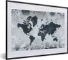 MuchoWow® MuchoWow® Gerahmtes Poster Weltkarte - Blumen - Produktbild-Vorschau 1