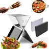 BBQ Grill Edelstahl Faltgrill Klappgrill Tragbarer Produktbild-Vorschau 11