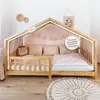 Musselin Hausbett Himmel Kinderzimmer Baumwolle mit Gold Produktbild-Vorschau 5