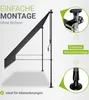 Juskys Klemmmarkise Kapstadt 400x120 cm - Höhenverstellbar, Produktbild-Vorschau 3