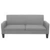Divano 3 posti 180x65x76 cm grigio chiaro Anteprima dell’immagine prodotto 1