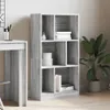 Bücherregal Grau Sonoma 57x28,5x107,5 cm Holzwerkstoff Produktbild-Vorschau 3