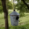 Kleiner Nistkasten für Vögel Vogelhaus aus Zink für Draußen Produktbild-Vorschau 6