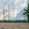 Relaxdays Rankgitter 2er Set, Metall, 180 x 50 cm, Vintage Produktbild-Vorschau 2