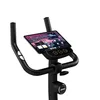 Close-up of the handlebars and console of a stationary exercise bike. Produktbild-Vorschau