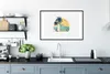 MuchoWow® MuchoWow® Gerahmtes Poster Auto - Surfen - Palme Produktbild-Vorschau 4