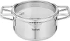 Tefal H852S8 Nordica 4-piece pan set stainless steel/glass Voir les images du produit 8