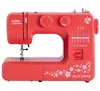 A red sewing machine is shown from a front-side diagonal view against a white background. Náhľad obrázku produktu