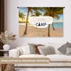 MuchoWow® Wandteppich Wandbehang Sommer - Strand - Palme - Produktbild-Vorschau 2