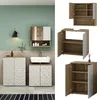 Meubles bain Vicco Edge Blanc 3 parties, Model 40387 Voir les images du produit 2