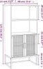 vidaXL Highboard Weiß 60x35x125 cm Holzwerkstoff Produktbild-Vorschau 7
