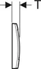 A diagram showing a side profile of a product with measurement indicators and the letter T. Produktbild-Vorschau