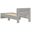 vidaXL Giroletto con testiera grigio Sonoma 75x190 cm Anteprima dell’immagine prodotto 7