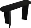 Konsole TOPANIA Schwarz 120x35x74 cm Melaminbeschichtet Produktbild-Vorschau 4
