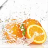 ARTland Poster Orange mit Spritzwasser Größe: 30x30 cm Produktbild-Vorschau 1