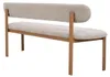 Esszimmerbank Noor Beige/Natur - 200 cm - Stoff - Japandi Produktbild-Vorschau 4