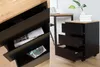 Moderner Rollcontainer BIG DEAL edelmatt schwarz Eiche Produktbild-Vorschau 4