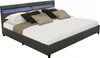 HOME DELUXE - Lit LED NUBE - Gris foncé, 200 x 200 cm - Voir les images du produit 1