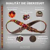 ALTEZAR Feuerrotes Hundehalsband aus Leder Tribal Feuerrot Produktbild-Vorschau 3