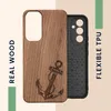 kwmobile Handyhülle für Samsung Galaxy A54 5G Hülle Holz - Produktbild-Vorschau 4
