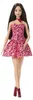 Bambola Barbie Fashionistas Bruna con Abito Leopardato Rosa Anteprima dell’immagine prodotto 2