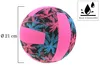 Pinker Neopren Ball als Volleyball mit blauem Palmenmuster Produktbild-Vorschau 2