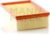 A product shot of a car air filter. Produktbild-Vorschau