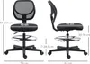 Kreslící židle Vinsetto, ergonomická otočná židle, Náhled obrázku produktu 3