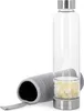 Navaris Wasserflasche mit Mineralstein und Neoprenhülle Produktbild-Vorschau 1