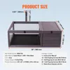 SucceBuy 38x24x13 Zoll Schildkröten-Lebensraum, hölzernes Produktbild-Vorschau 7