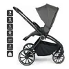 BabyGo 2in1 Kombikinderwagen Harmony, grau Produktbild-Vorschau 3