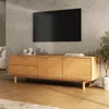 Lowboard LITA aus Massivholz 170 cm, Eiche Finish – TV Produktbild-Vorschau 2