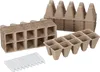 Set da 200 vasetti per semina Relaxdays, con etichette Anteprima dell’immagine prodotto 1