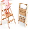 Scala didattica in legno Montessori salvaspazio: scala Anteprima dell’immagine prodotto 1