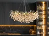 Lampadario QUEENA ovale a 10 luci, oro Anteprima dell’immagine prodotto 1