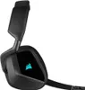 A black gaming headset with a blue logo on a white background. Produktbild-Vorschau