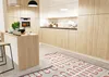 A cutaway view of a kitchen floor showing underfloor heating elements. Produktbild-Vorschau