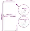 vidaXL Sprchová roleta 110x240 cm Šírka látky 106 cm Náhľad obrázku produktu 7