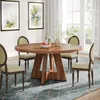 A round dining table with four chairs in a dining room setting. Podgląd zdjęcia produktu